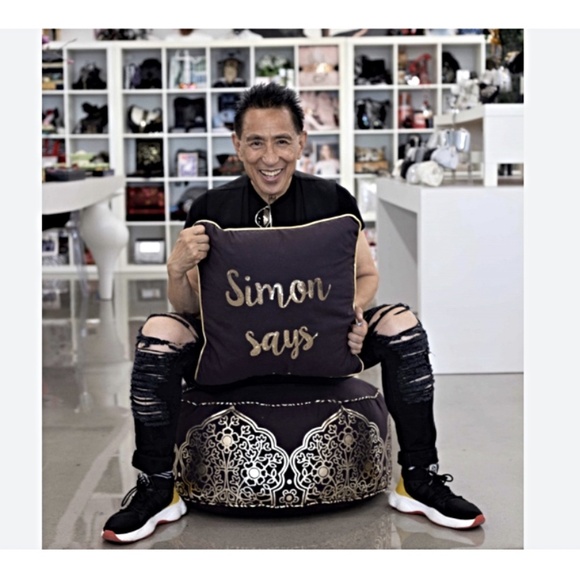 NWT Simon Chang Home "Simon Says" Toss Cushion - Picture 1 of 5